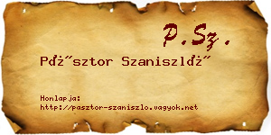 Pásztor Szaniszló névjegykártya